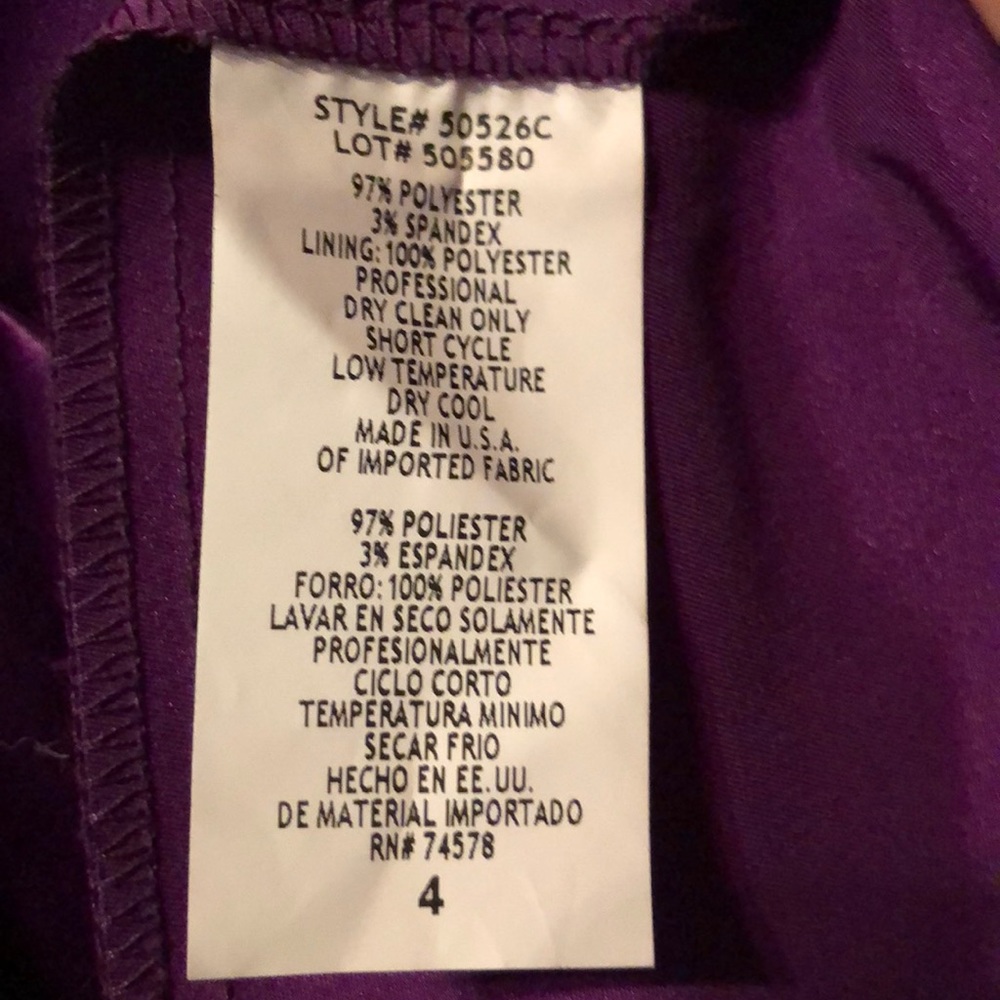 Cache Violet Purple Prom Dress - Picture 10 of 11